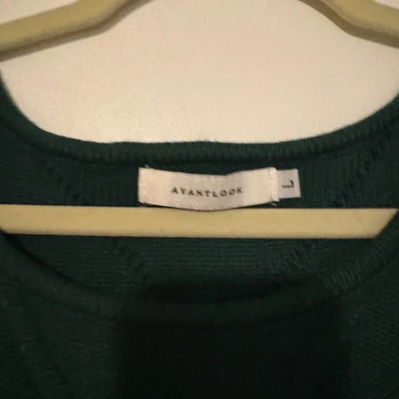 AVANTLOOK puff-sleeve knit dress L - Picture 6 of 6